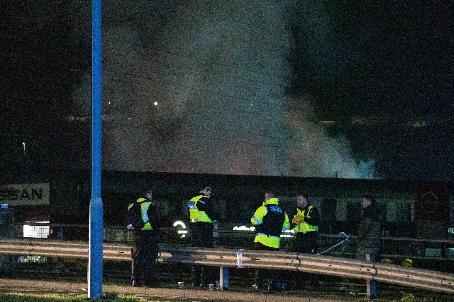 One person unaccounted for after explosion and fire at industrial estate 