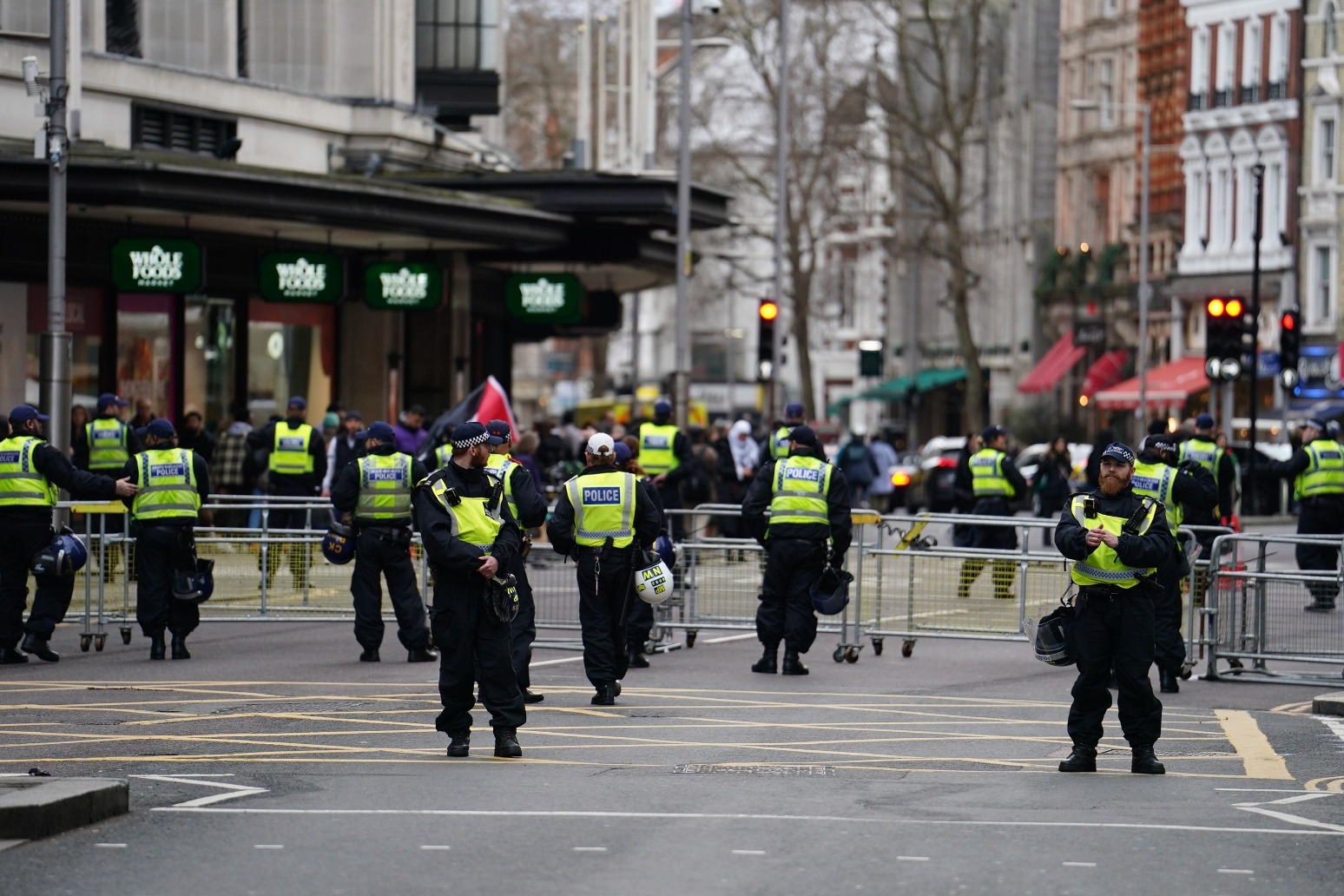 Ten arrested at pro-Palestine demonstration 