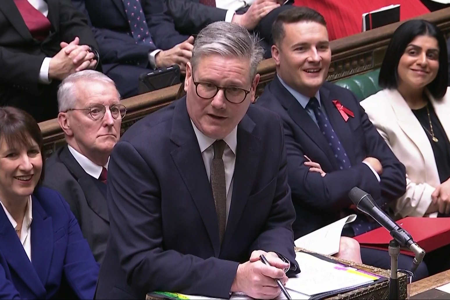 Starmer declines to repeat Chancellor’s pledge of no more borrowing or tax hikes 