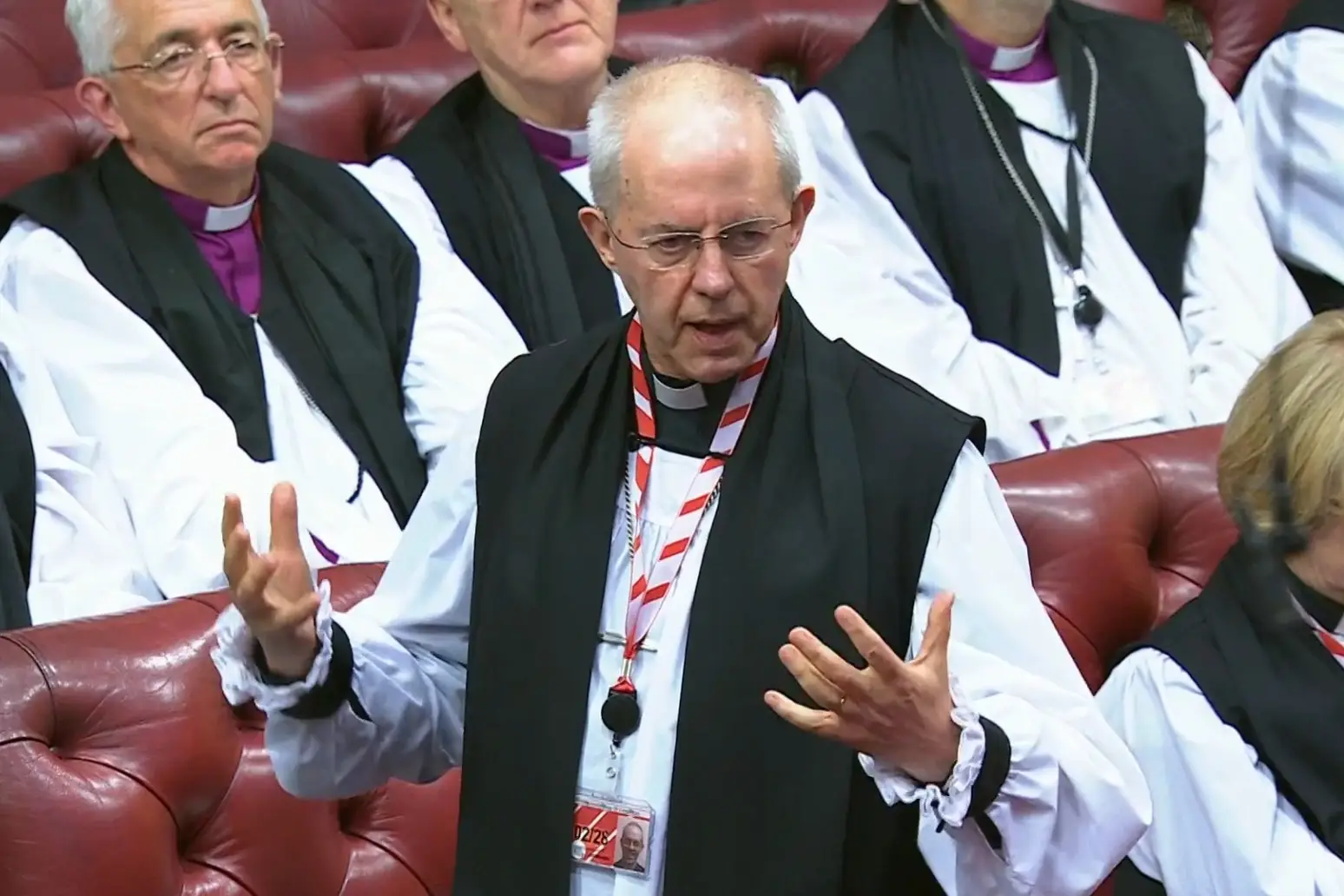 Archbishop of Canterbury sorry for abuse victims’ hurt after ‘tone deaf’ speech 