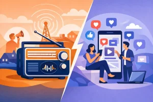 Radio Advertising vs Social Media for Local Firms
